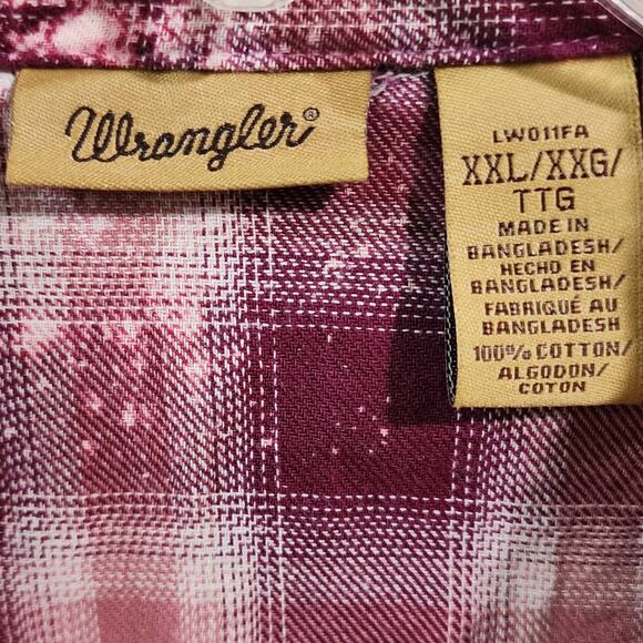 It Is Well With My Soul Custom Christian Upcycled Plaid Shirt, Women's 2X - Picture 6 of 7